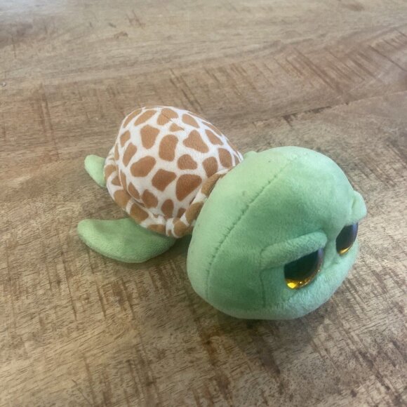 Ty Beanie Boos ZIPPY the Turtle 7" Beanbag Plush Stuffed Animal Toy Glitter Eyes - Picture 4 of 9